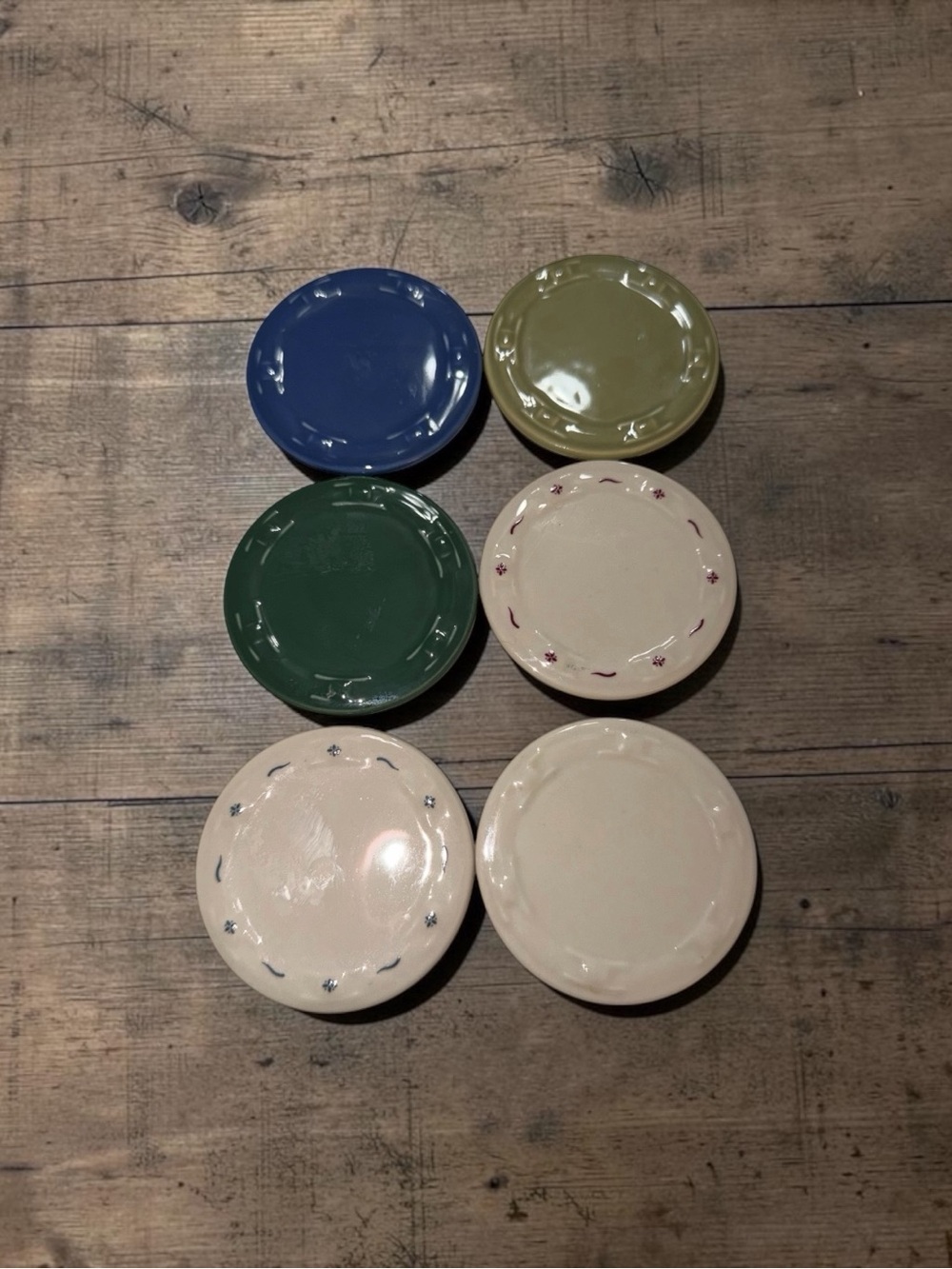 Longaberger Pottery Samples- Multiple Colors